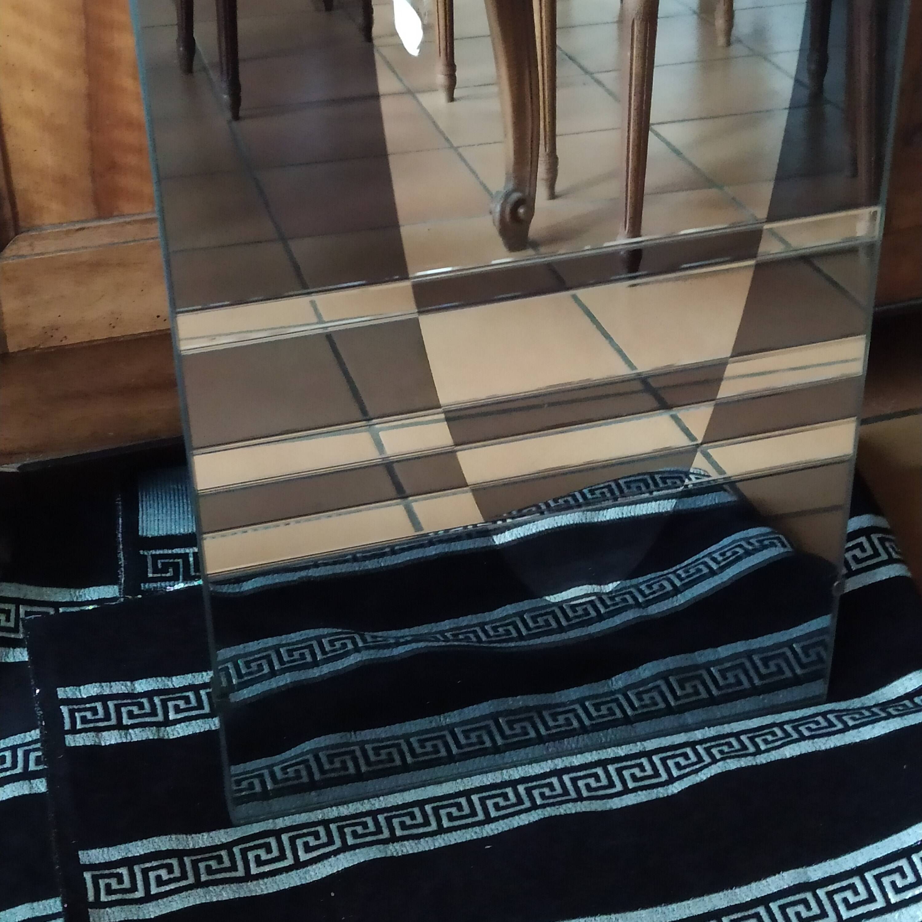 miroir XXL vintage 1960 designer Jacques Hitier pour Marly Frères