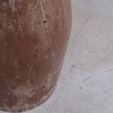 Jardinière ou porte-parapluie circulaire en bois primitif
