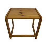 Vintage set of three pine side tables nesting tables nest of tables 1970s