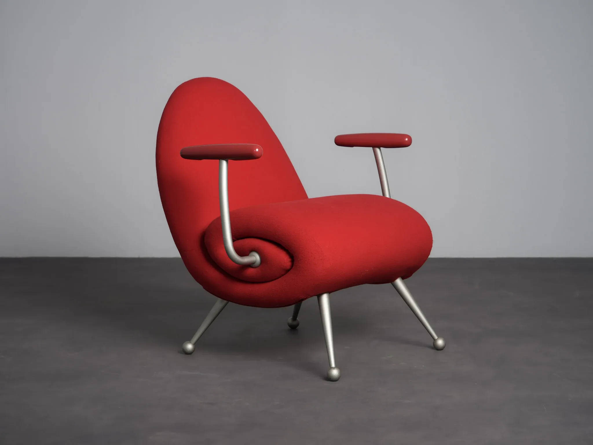 “Chiocciola” lounge chair by Roberto Semprini for Arredaesse, Italy, 1994