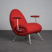 “Chiocciola” lounge chair by Roberto Semprini for Arredaesse, Italy, 1994