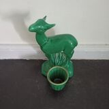 Poët-Laval ceramic fawn signed Jean Art-Déco
