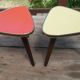 Lot de 2 guéridons porte plante 1960