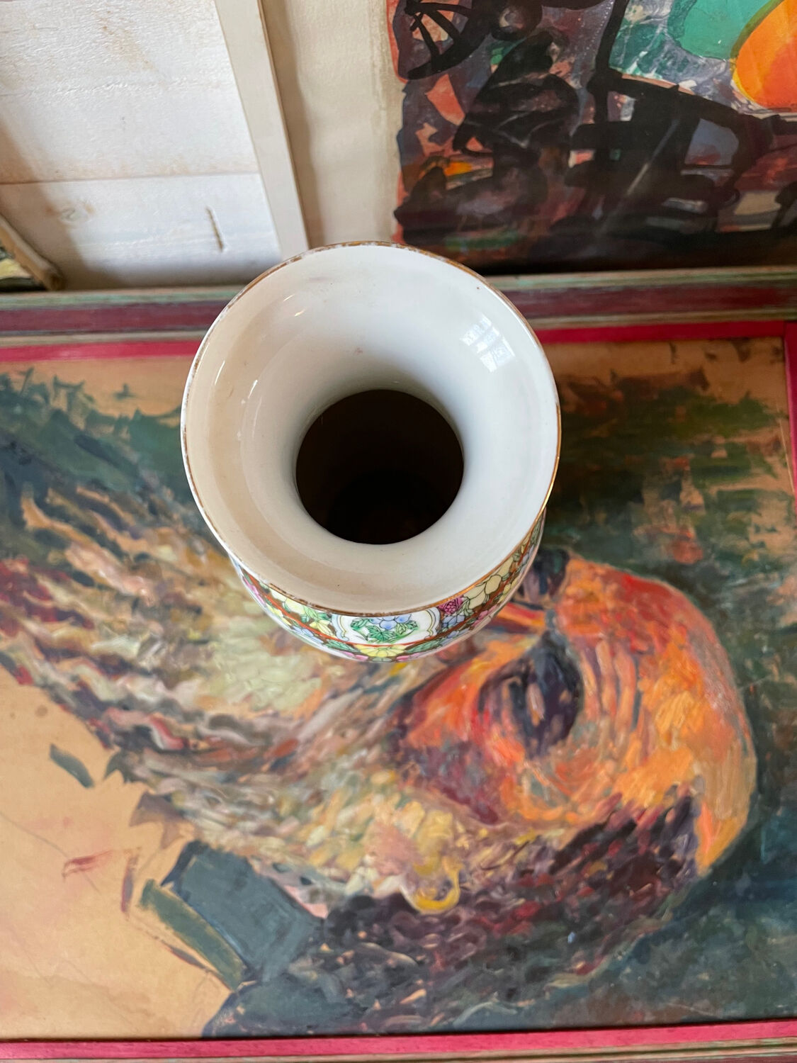 Stamped Chinese vase