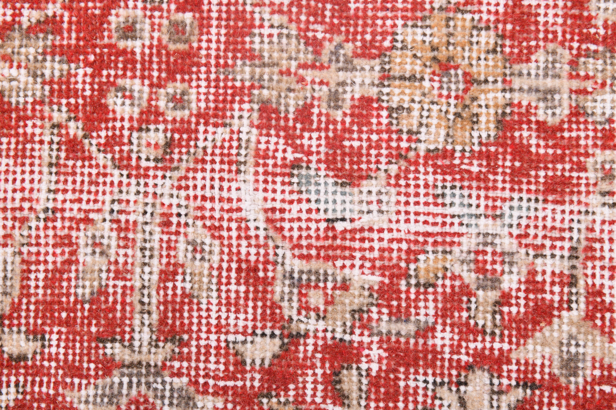 6x10 red classic floral vintage rug 314x197cm