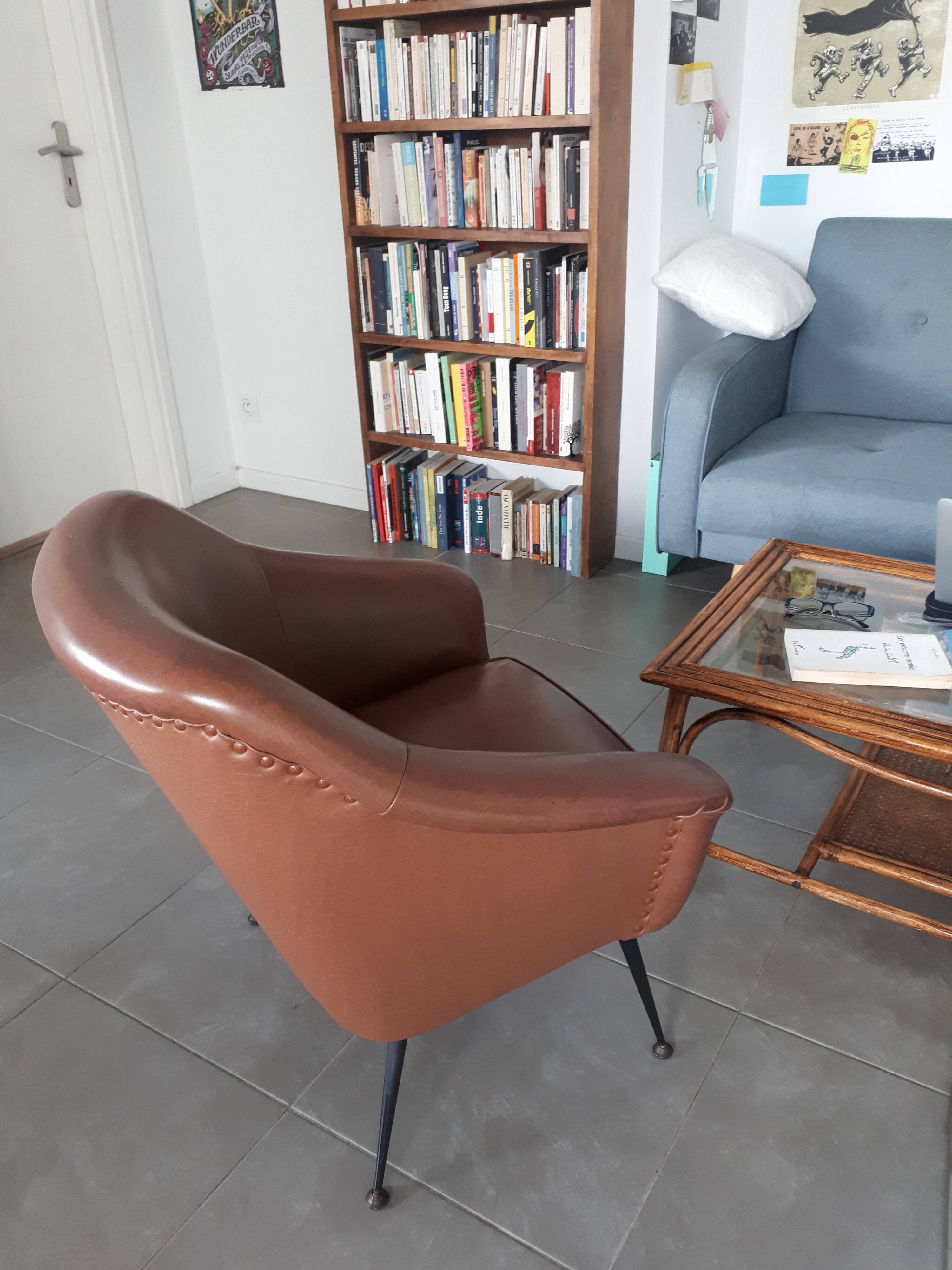 Skaï armchair