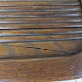 Pair of wooden bridge armchairs
