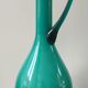 Vintage double glass vase-jug from Empoli (38 cm)