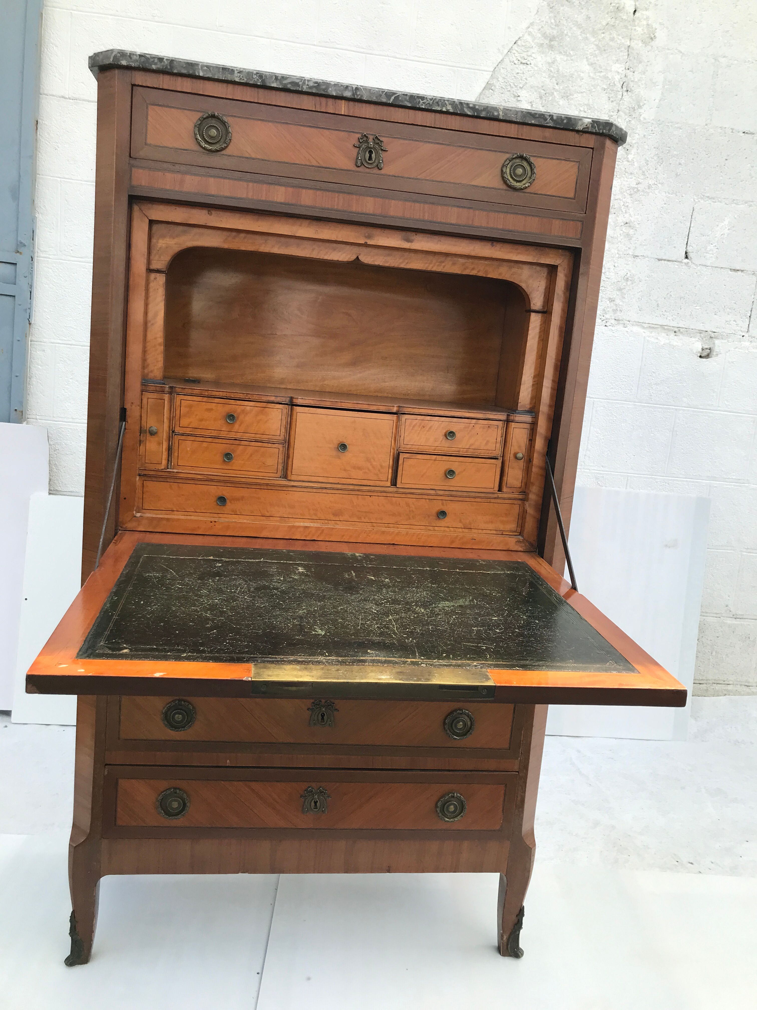 Secretary xviii stamped in louis xvi transition style