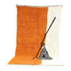 Orange tapis marocain artisanal 250cmx150cm