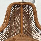 Vintage rattan shelf