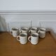 Six ceramic mugs