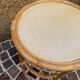 Vintage round rattan side table in very good condition.