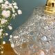 Vintage molded glass lampshade pendant light - tableware collection -