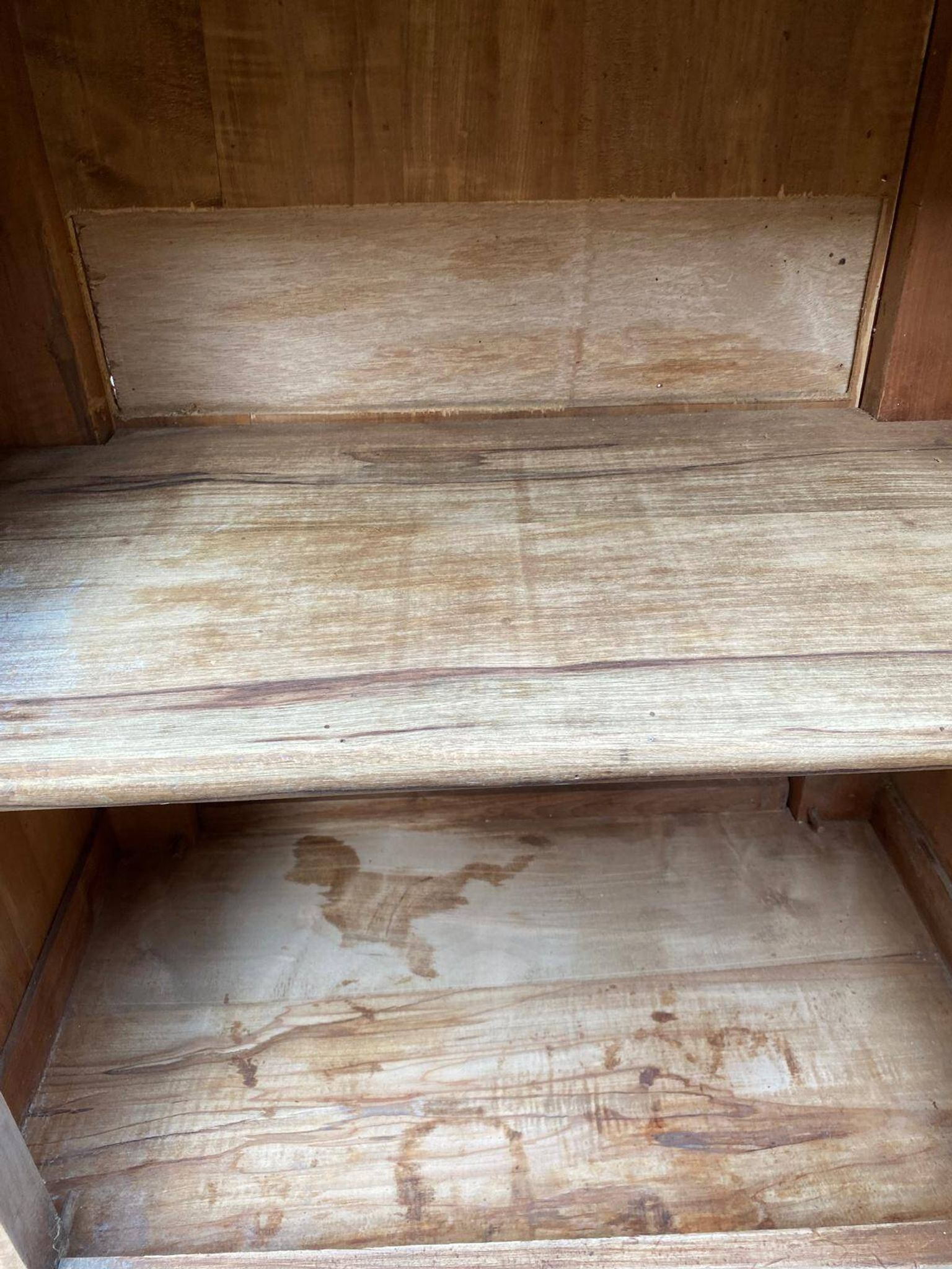 Louis-Philippe confiturier buffet from the 19th century, renovated in raw solid cherry wood.