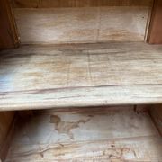 Louis-Philippe confiturier buffet from the 19th century, renovated in raw solid cherry wood.