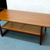 Coffee table teck & caning