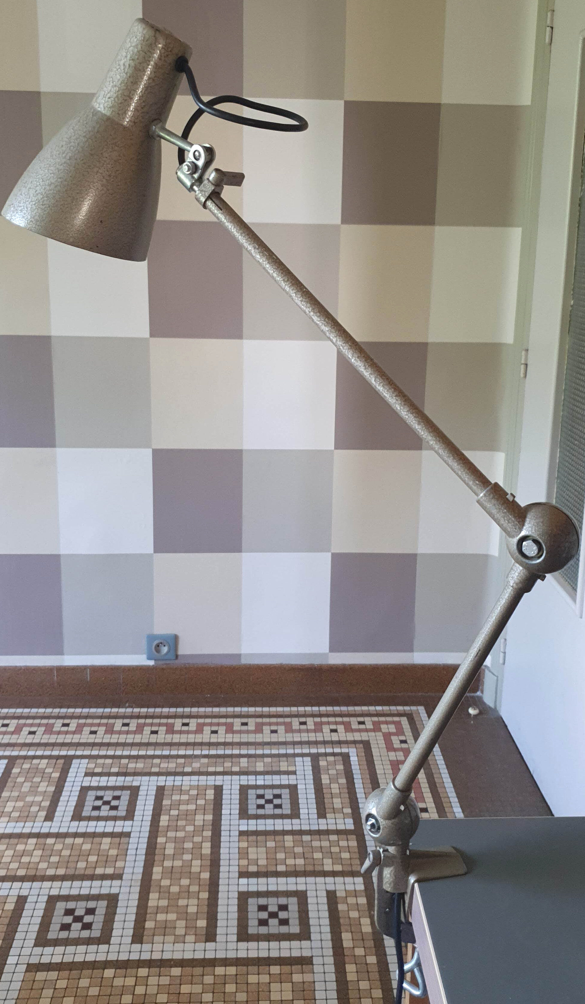 Industrial desk lamp