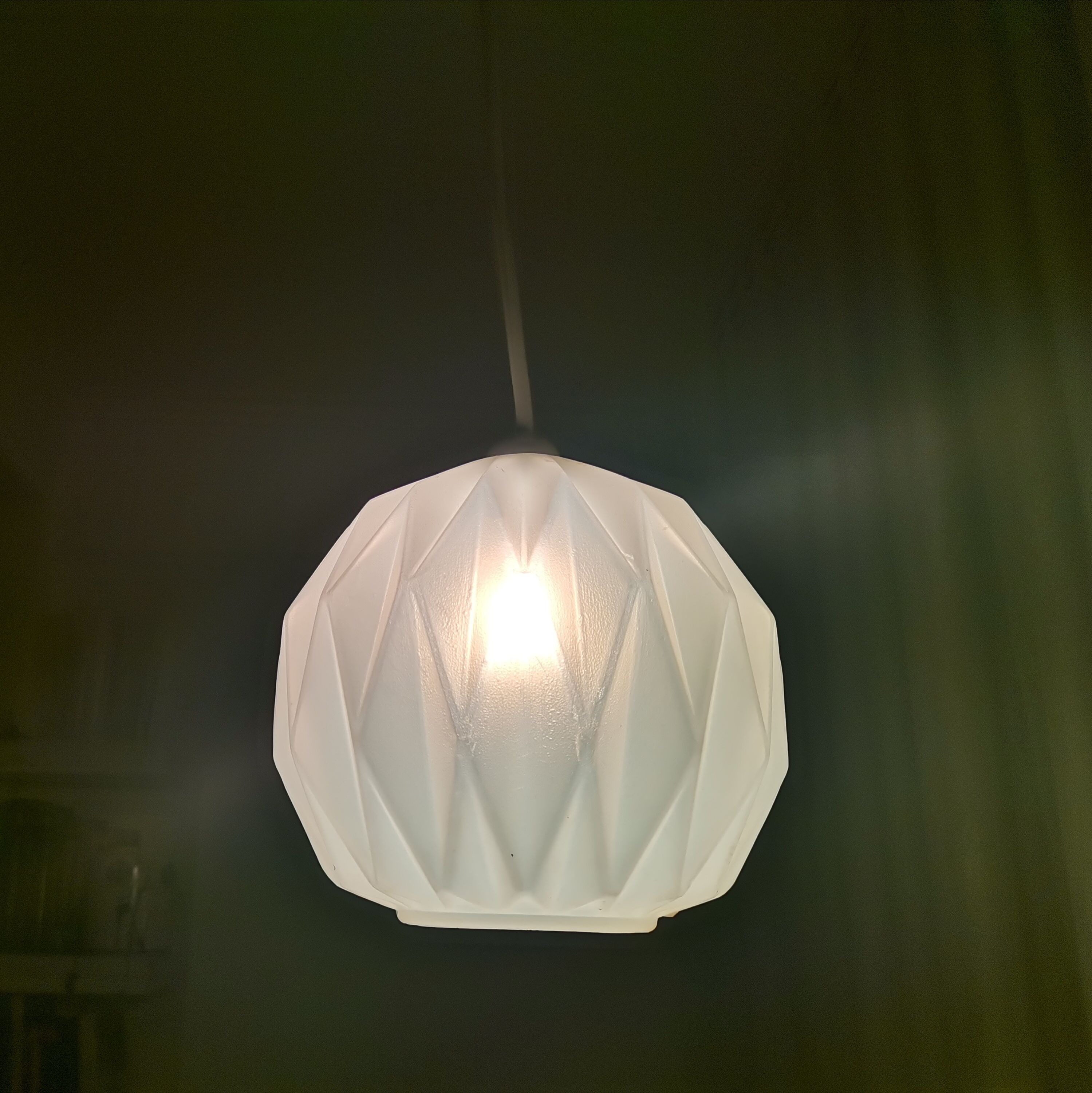 Small Origami pendant lamp 1960s LeKlint style