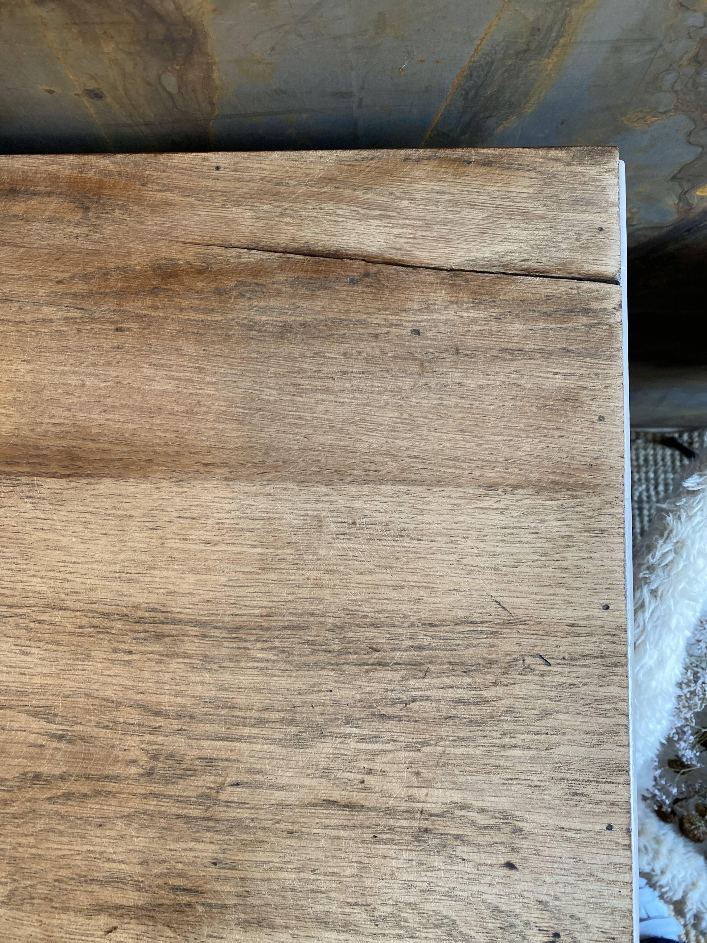 Buffet 50s raw wood & ice brown