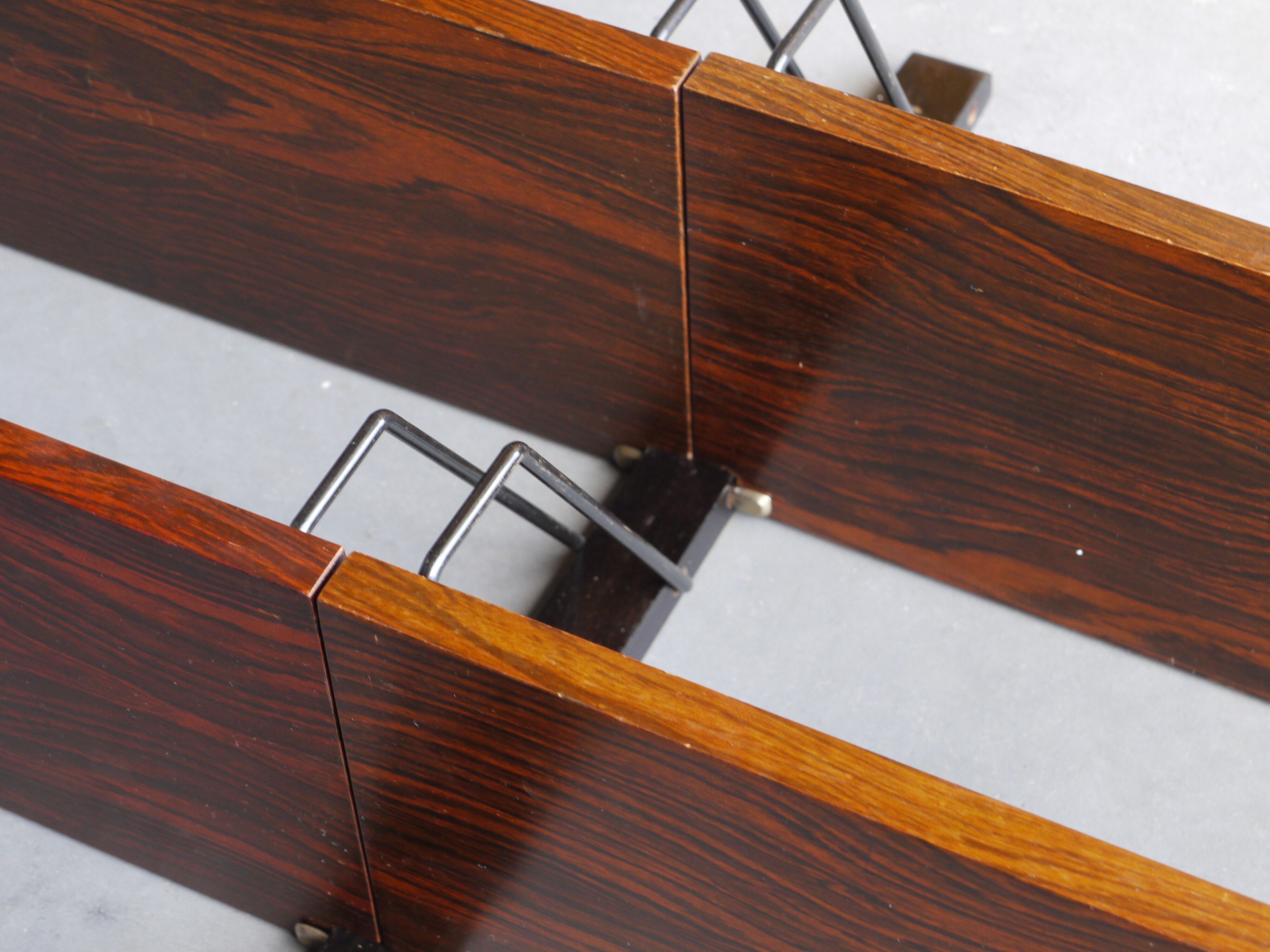 Vintage Rosewood wall shelving unit shelves by Poul Cadovius, 1960s