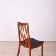 Chaises de salle à manger vintage en teck et tissu par Leslie Dandy pour G-Plan, années 1960, lot de 4