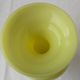 Yellow opaline vase