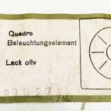 Quadro wall lamps mid-century by Jürgen Lange for Schönbuch, Germany, 1960s, set of 6.