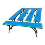 Set of 6 fairground benches