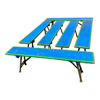 Set of 6 fairground benches