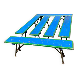 Set of 6 carnival benches