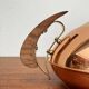 Metal and teak teapot from the mid-century, 1960s.