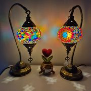 Duo de lampe mosaïque turque