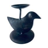 Zoomorphic iron candle holder