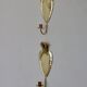 Pair of Swedish brass wall lights from the mid-century by Arvika.