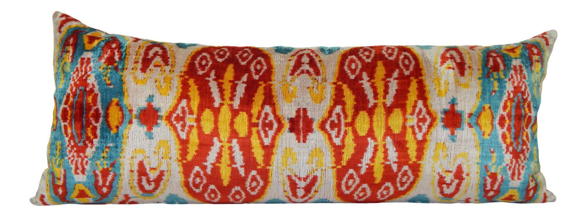 Vintage ikat cushion cover 107x41 cm
