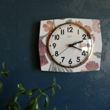 Vintage clock formica silent wall clock "BC Paris Quartz"