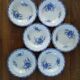 Vintage plates earth of iron Sarreguemines Watteau