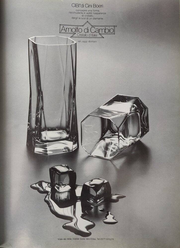 Vintage glasses by Cini Boeri for Arnolfo Di Cambio, 1970s, set of 5.