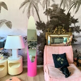 Vintage pink lipstick mirror