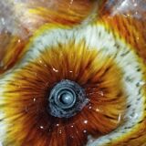 La Rochère "Volubilis" Vase – Flower shape – Amber glass