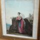 Aquarelle de femme, XIXème