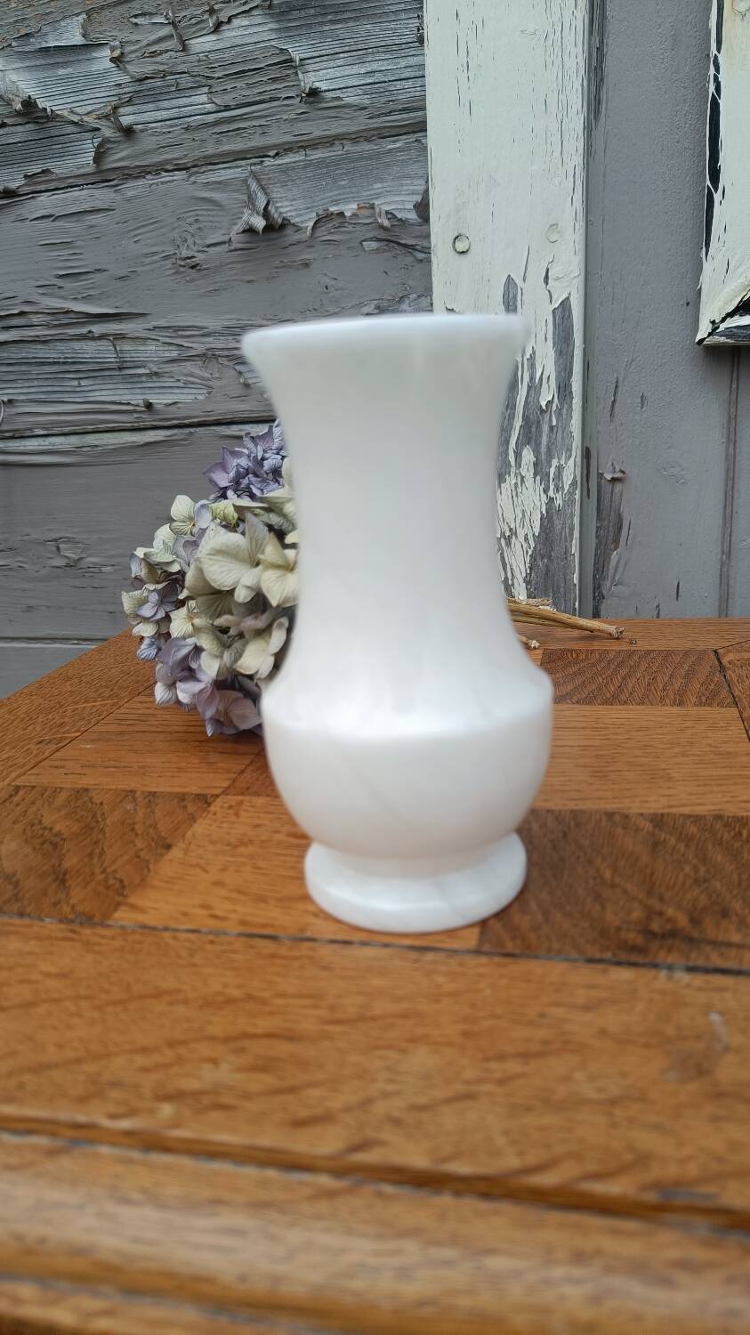 White marble vase