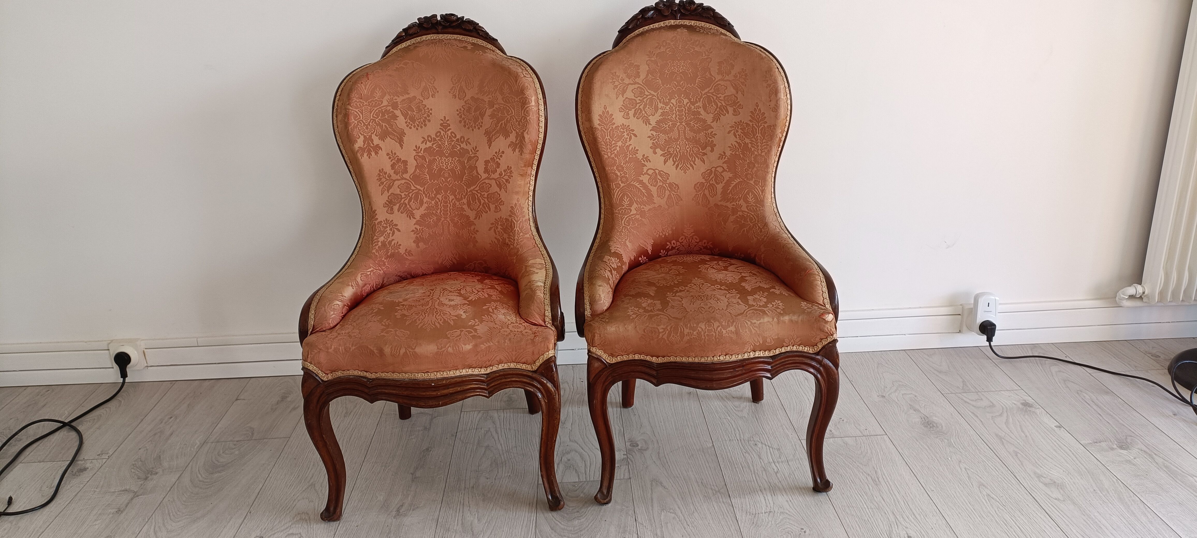 Paire de chaises Louis Philippe acajou