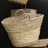 Openwork wicker basket