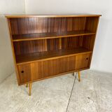 Vintage Mid-Century Teak Book Cabinet, 1950s