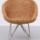 Wicker chair Design Teun Velthuizen for Urotan 1950s Holland