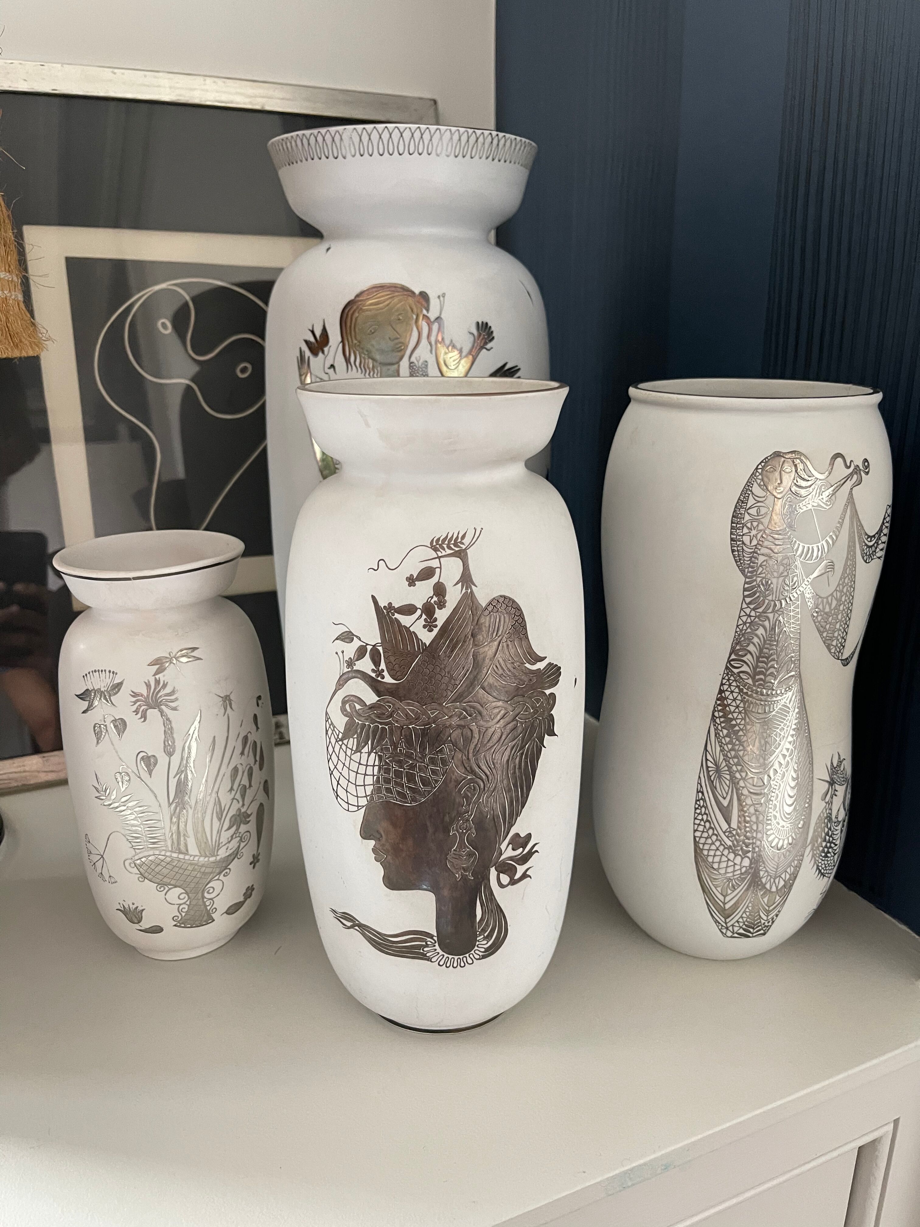 Vase Stig Lindberg Gustavsberg 'Grazia'