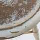 White Rustic Stool with Authentic Patina, Belgium 1930s