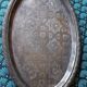 Silver metal tray